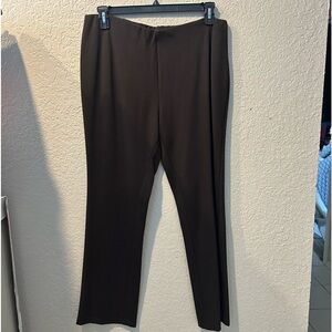 Lauren (Ralph Lauren) dark brown knit slacks.